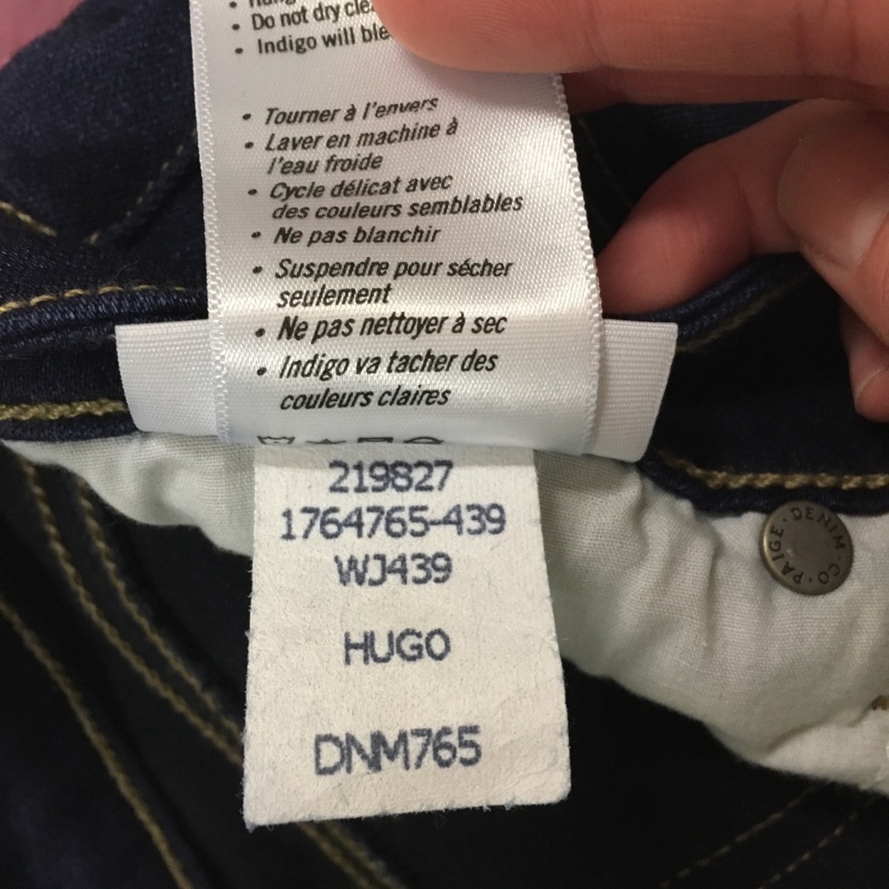 Paige Verdugo Ankle Skinny Jean Sz 26 Low Rise - Picture 6 of 6